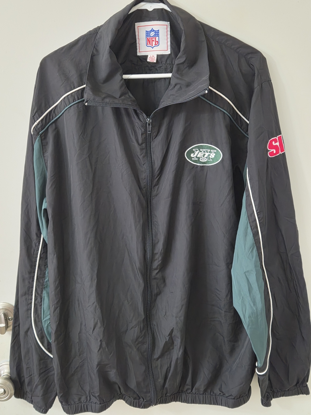 Vintage New York Jets Sports Illustrated NFL Windbreaker Jacket